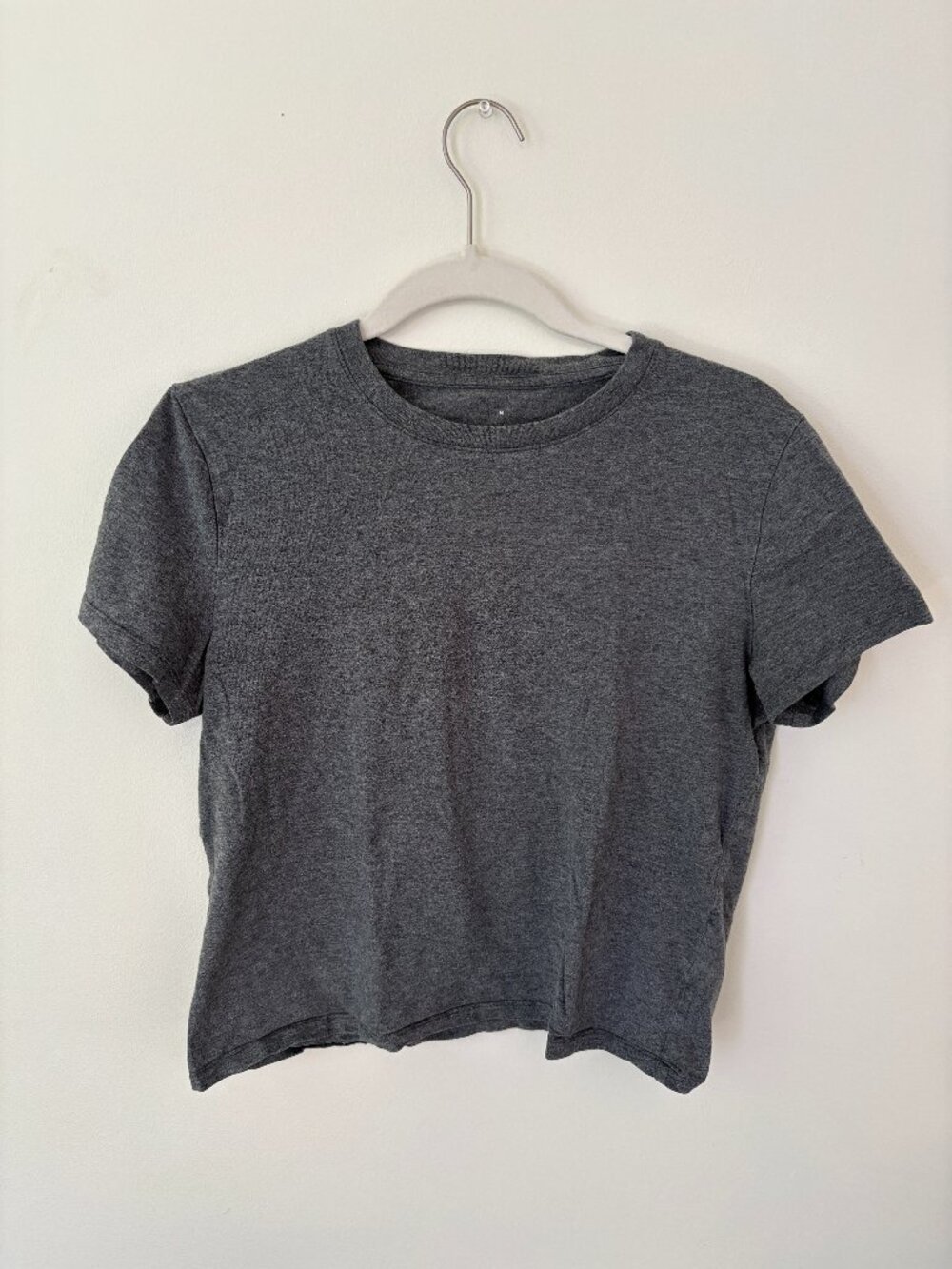 Everlane Organic Cotton Box-Cut Tee | Heathered Charcoal | Medium